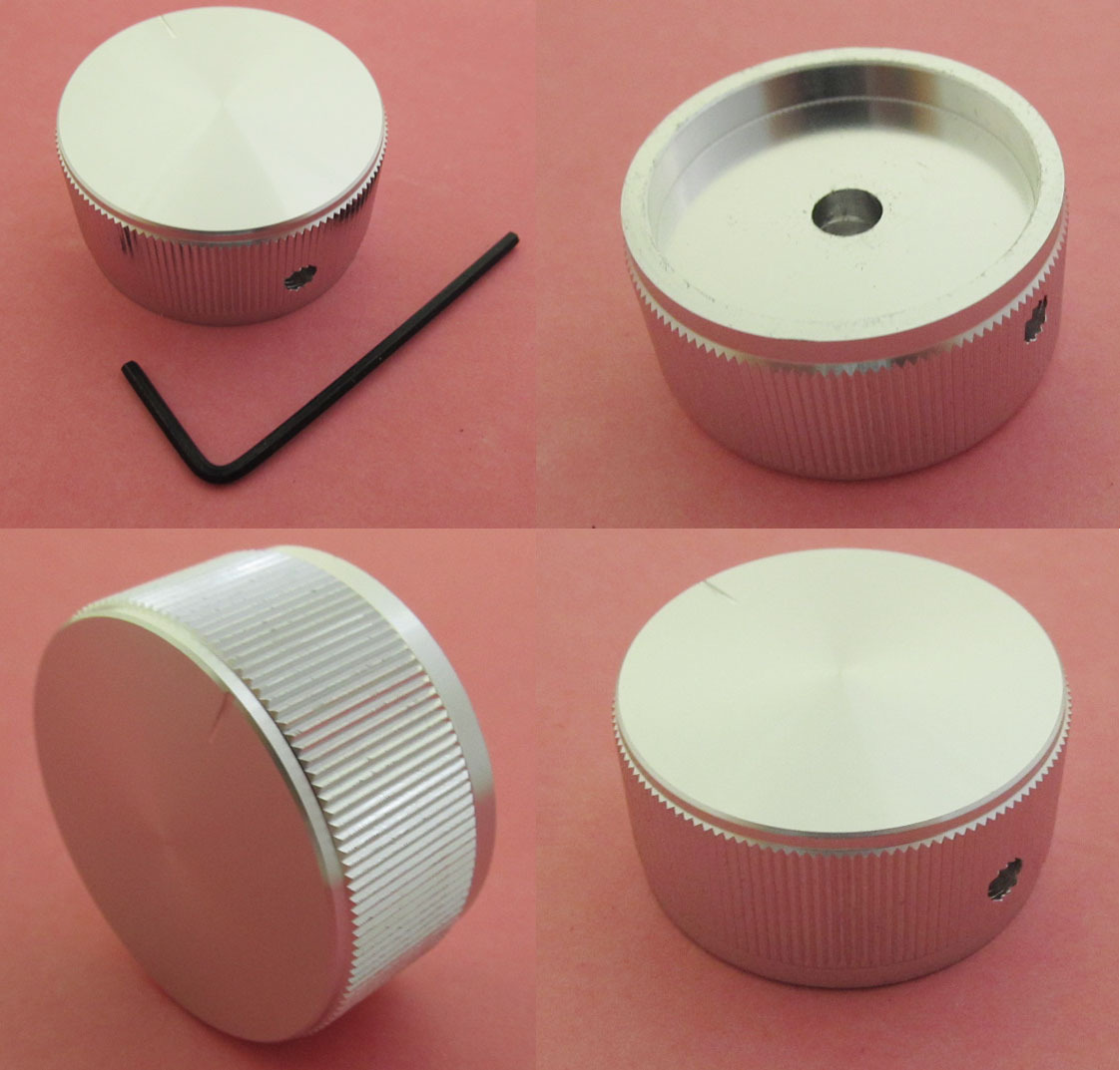 1pc High Quality Aluminum Audio Rotary pots Knob 40x20mm + 1 Allen wrench free