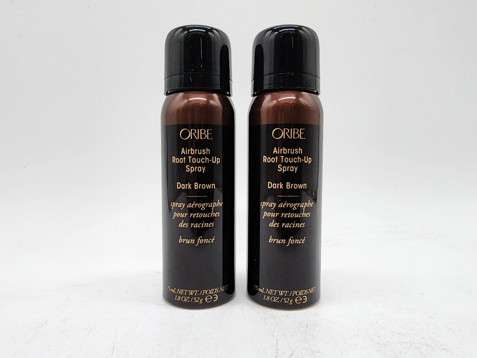 Oribe Airbrush Root Touch Up Spray Dark Brown 1.8oz 2 Pack Gray Coverage