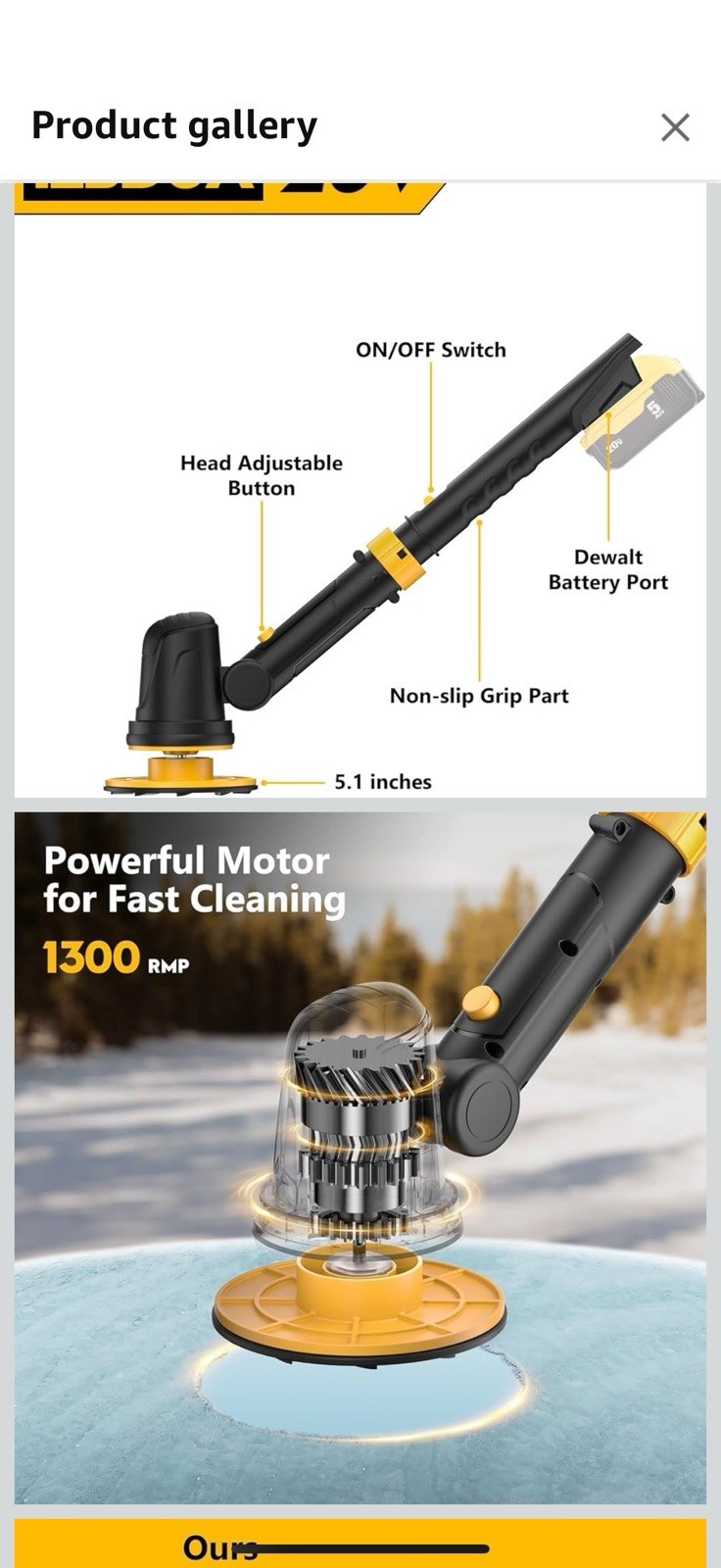 Cordless Electric Handheld Ice Scraper For Car Window