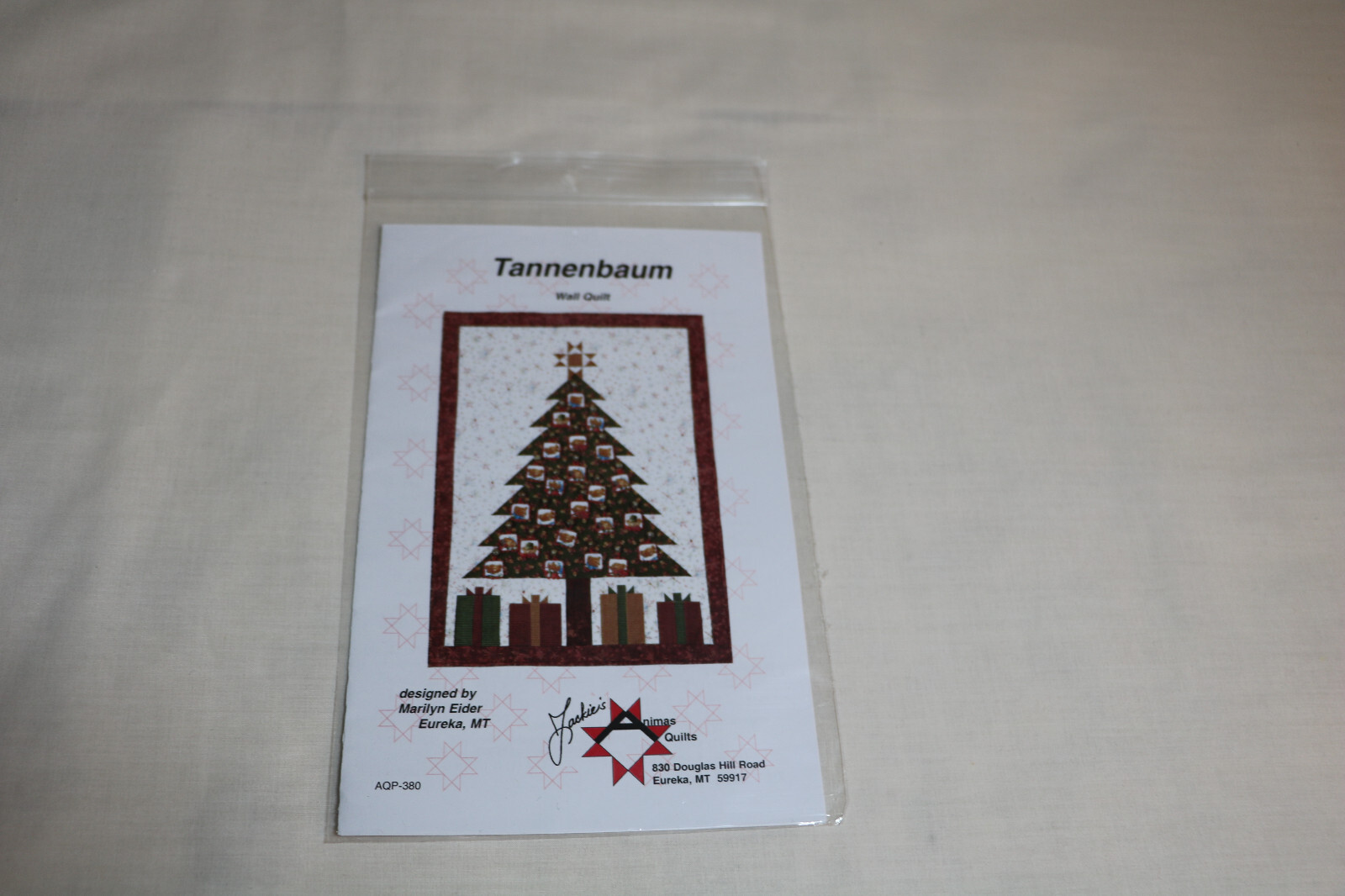 Christmas Tree Wall Quilt Pattern by Jackie Animas Called Tannenbaum 34 X 47