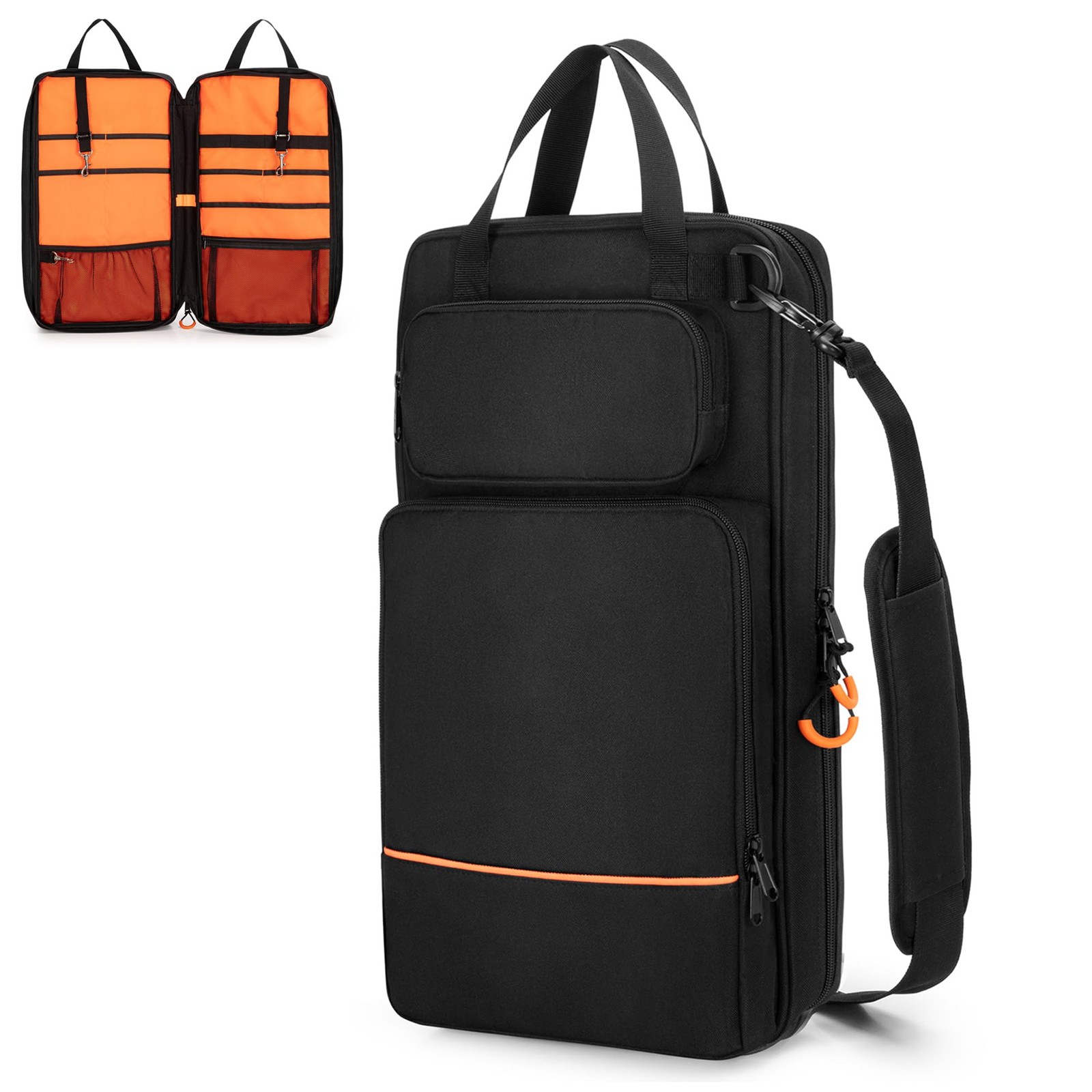 Drumstick Bag, Drumstick Mallet Bag with Detachable Shoulder Strap, Hanging D...