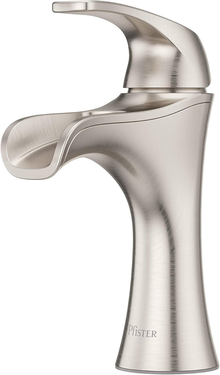 Jaida Bathroom Sink Faucet, Single Control, 1-Handle, Single Hole, Brushed Nicke