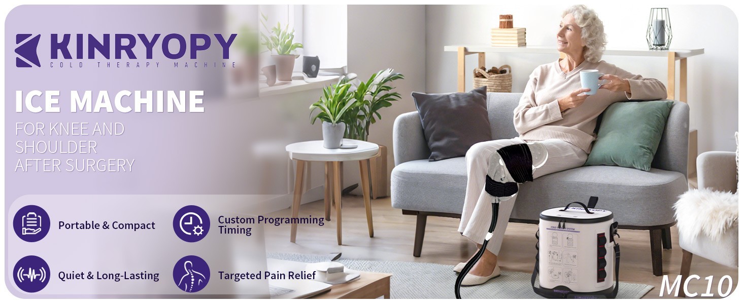 Cold Therapy Machine Programmable Timer Portable Ice Machine Knee After Surgey