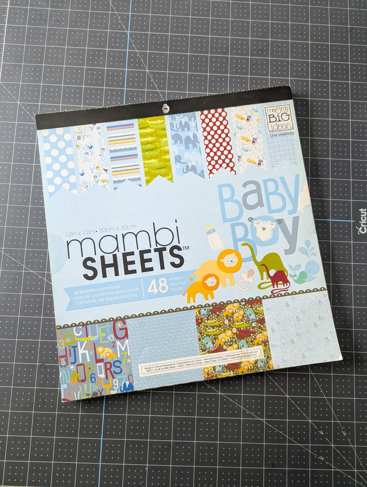 Mambi Sheeets 12 x 12 Designer Paper Pad - Baby Boy
