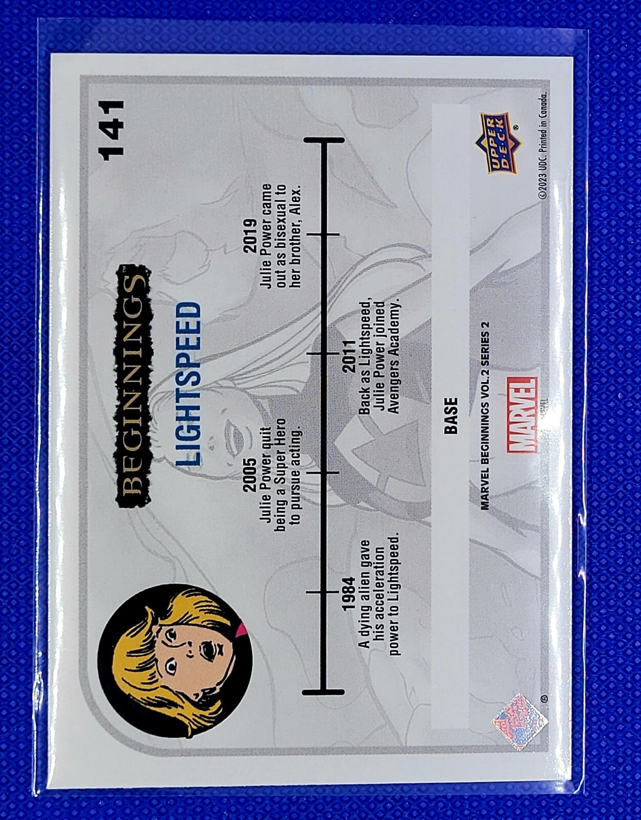 Lightspeed 2024 Upper Deck Marvel Beginnings Volume 2 Series 2 #141