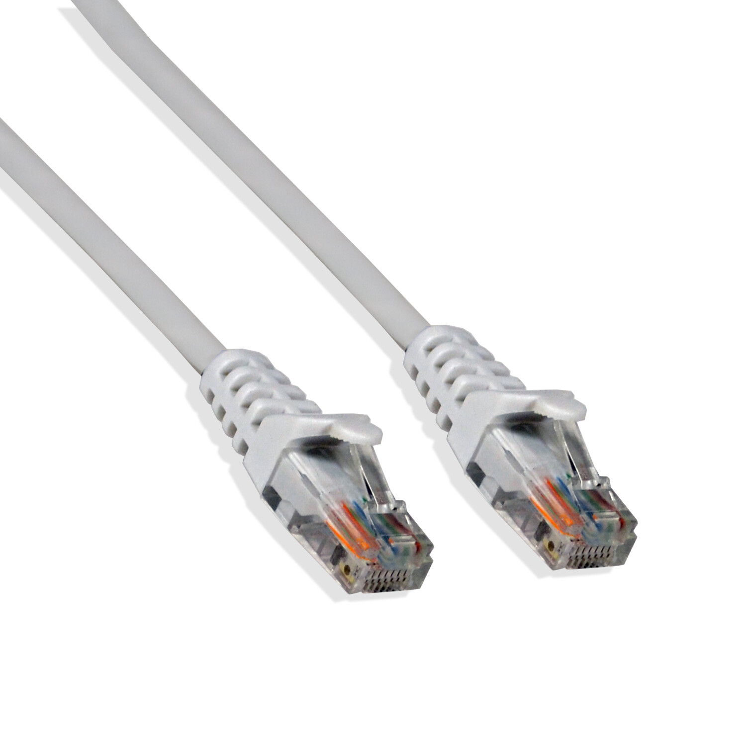 15Ft Cat5e Ethernet RJ45 Lan Wire Network White UTP 15 Feet Patch Cable (5 Pack)