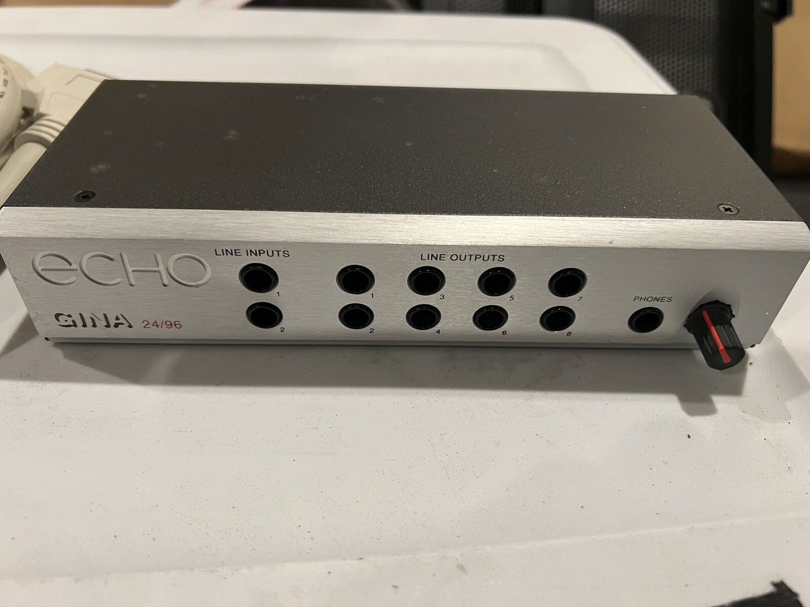 ECHO GINA 24/96 AUDIO INTERFACE BOX WITH COMPUTER CABLE