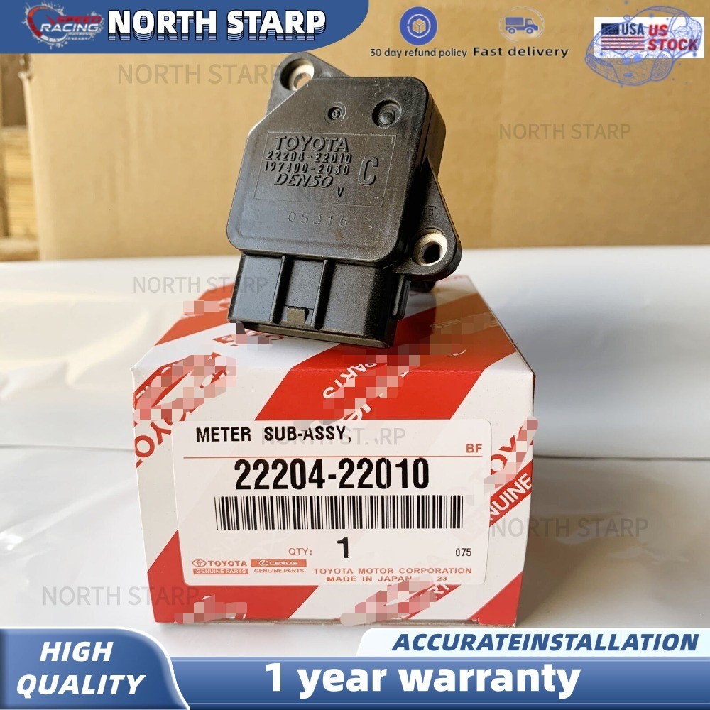 OEM 22204-22010 Denso Mass Air Flow MAF Sensor Meter for Toyota 4Runner 99-09