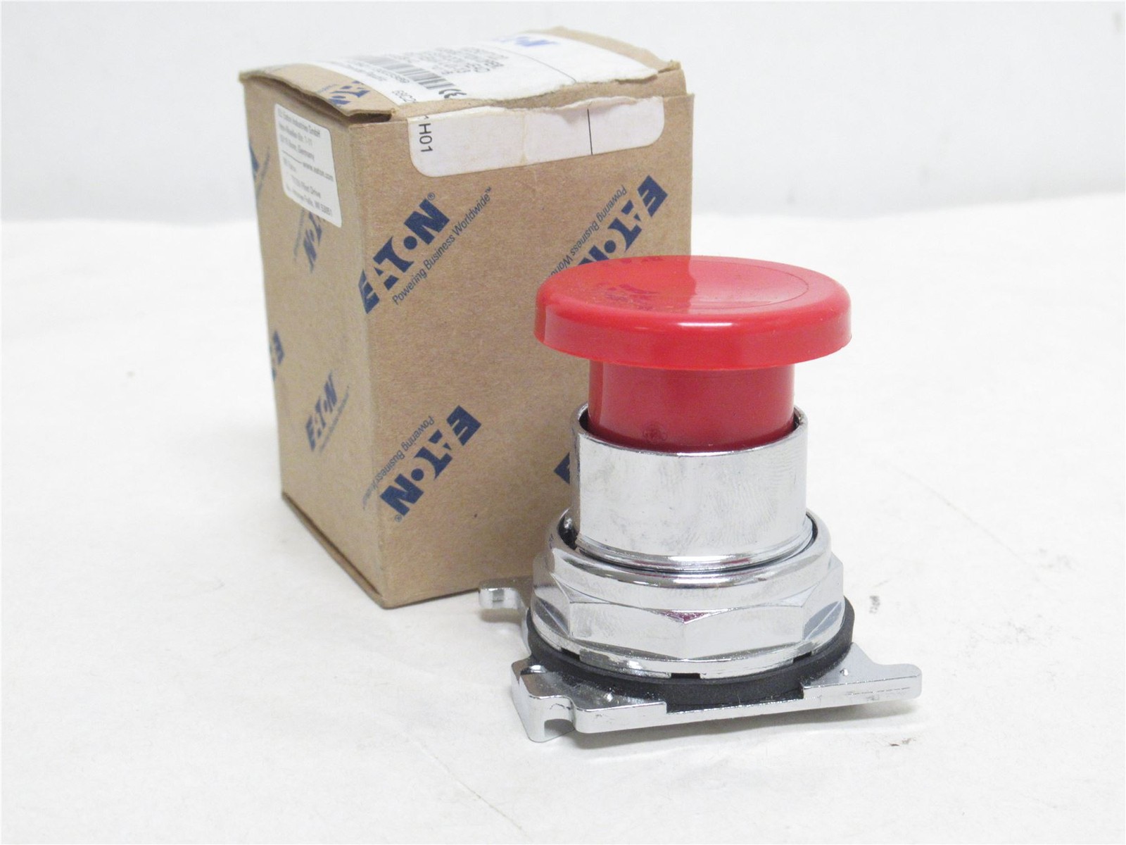 240226 New In Box; Eaton 10250T122 Pushbutton Operator; Mushroom Head; Red