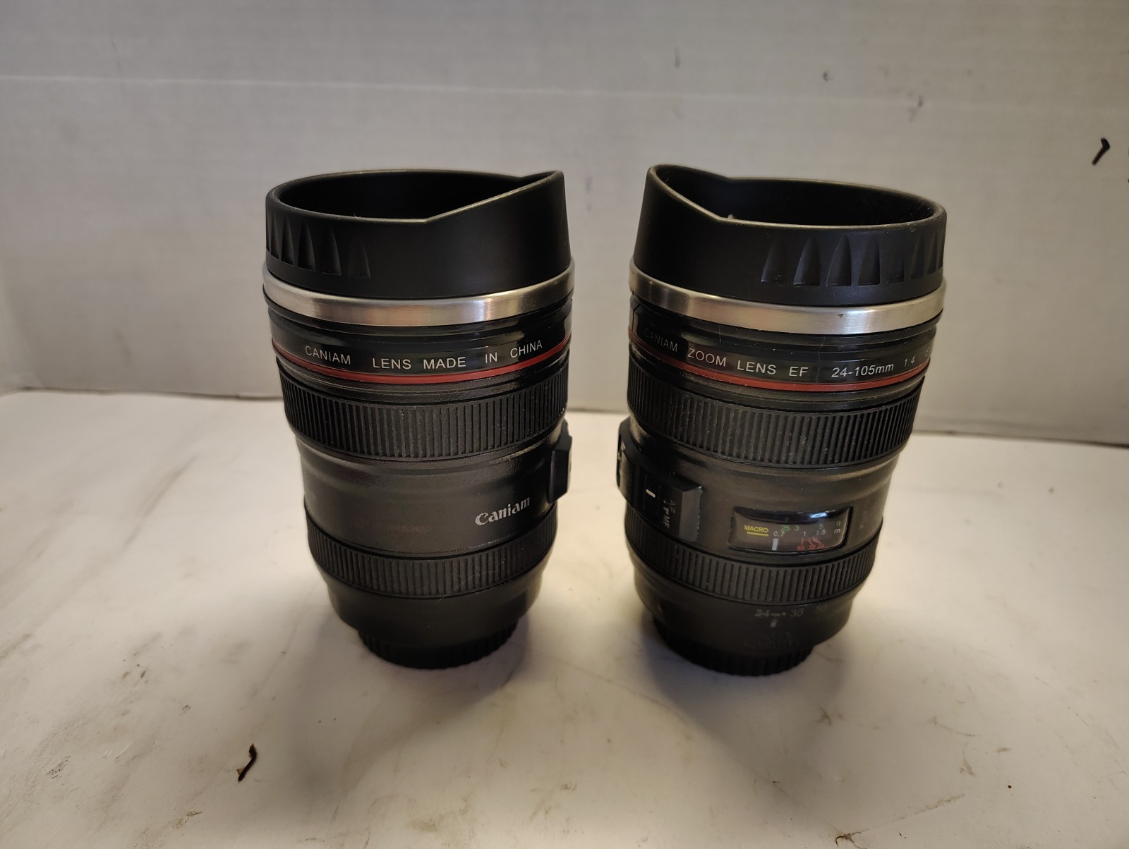 Pair Of Zoom Lens Coffee Cups