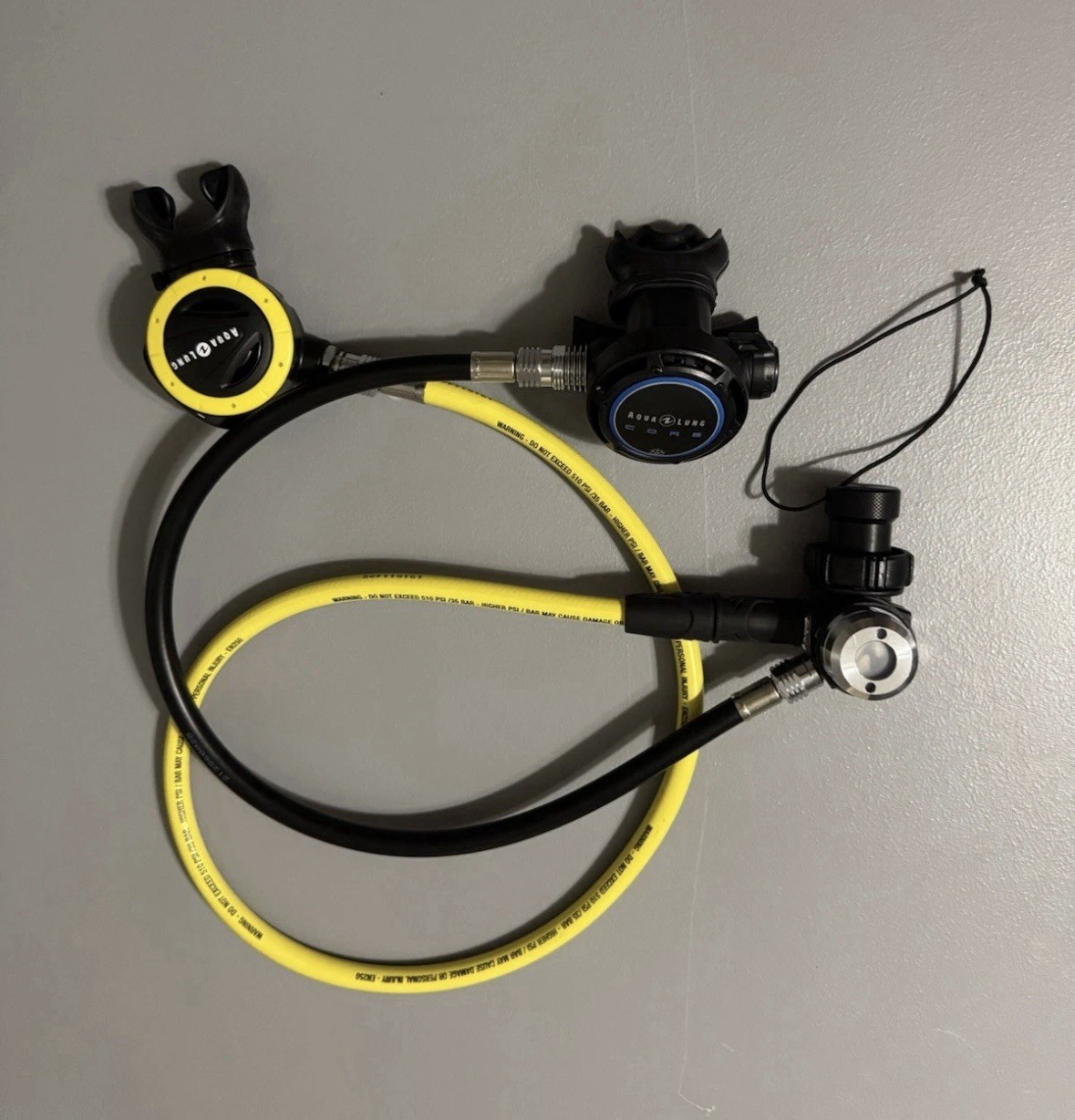 Aqua Lung Core Supreme Scuba Diving Regulator With Alternate