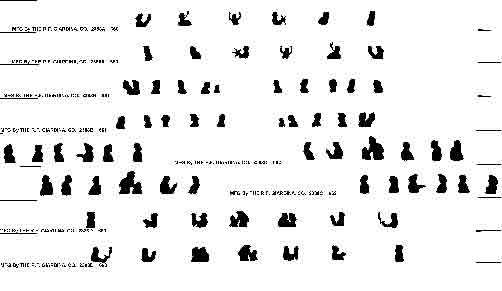 AMERICAN FLYER TRAINS 660 661 662 663 White Cardstock WINDOW SILHOUETTES S Gauge