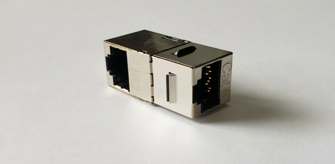 LOT of 10 Category 6 Shielded RJ45 Right Angle Coupler L-COM TDG1026KCS-R6 