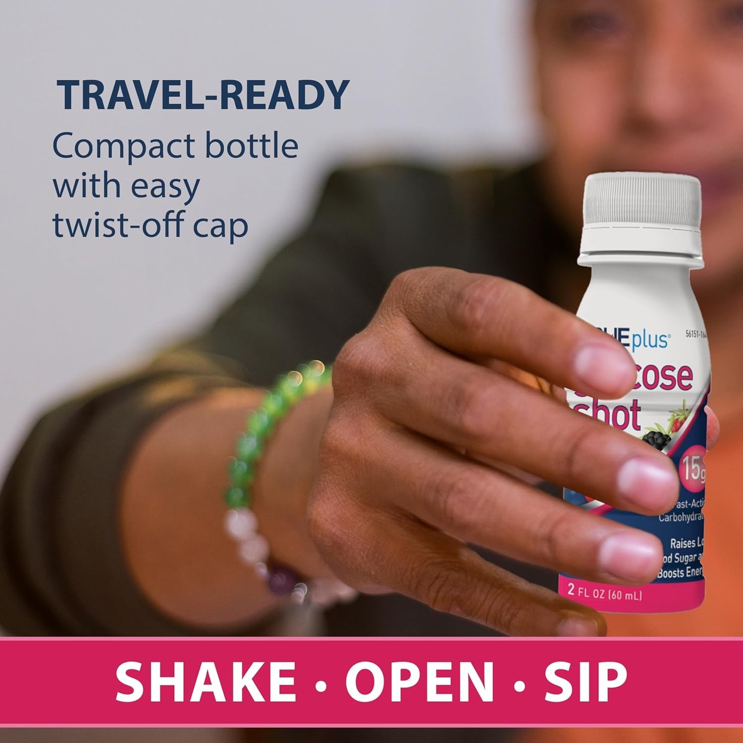 TRUEplus® Glucose Shots 6 bottles - Mixed Berry