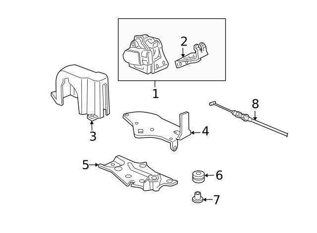 Genuine Honda Cable 17910-SDB-A03