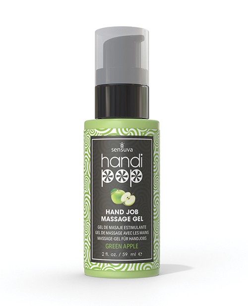 Handipop Massage Gel – 2 oz Bottle (Green Apple)