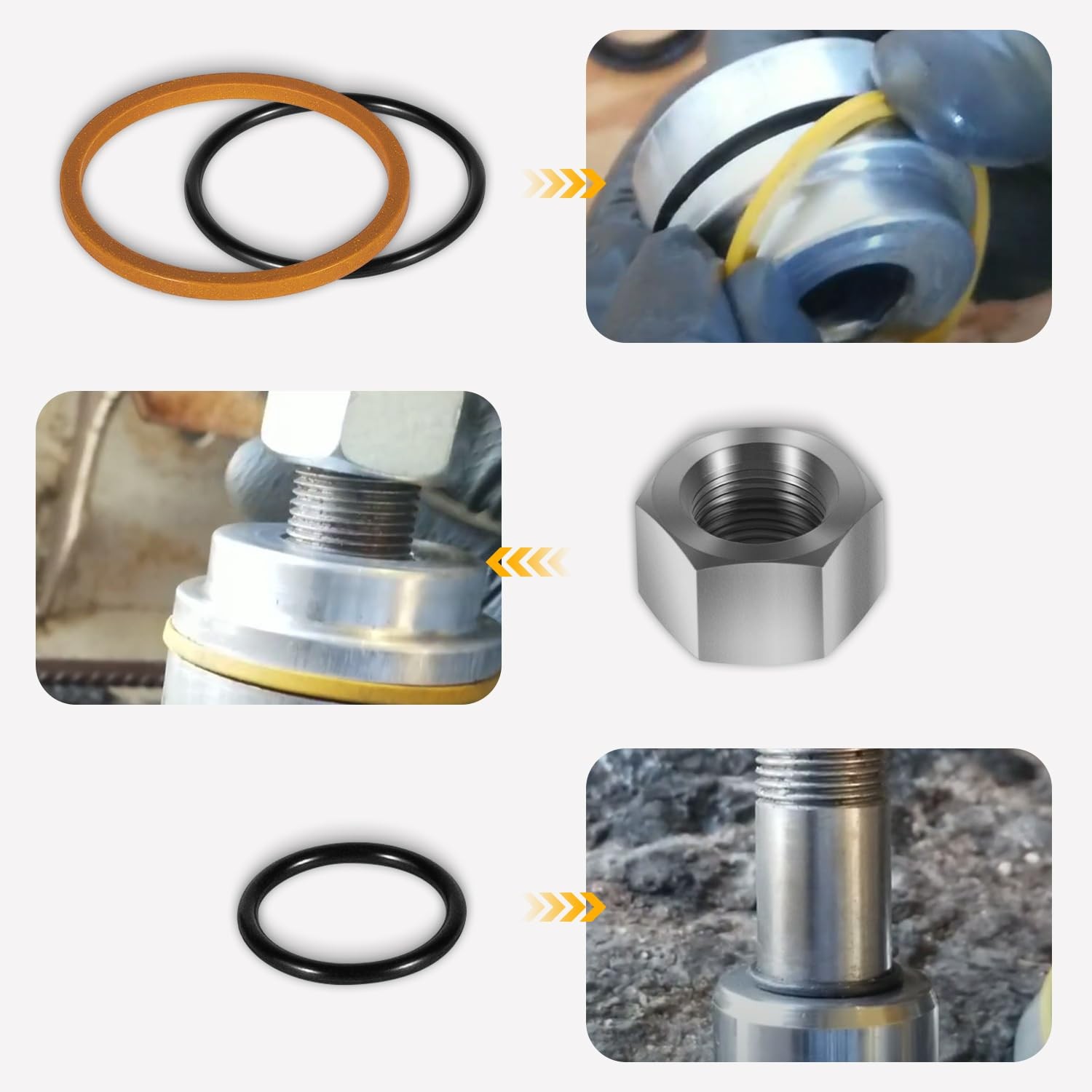 6803329 for Bobcat 444 500 540 642 643 741 7137769 Hydraulic Cylinder Seal Kit