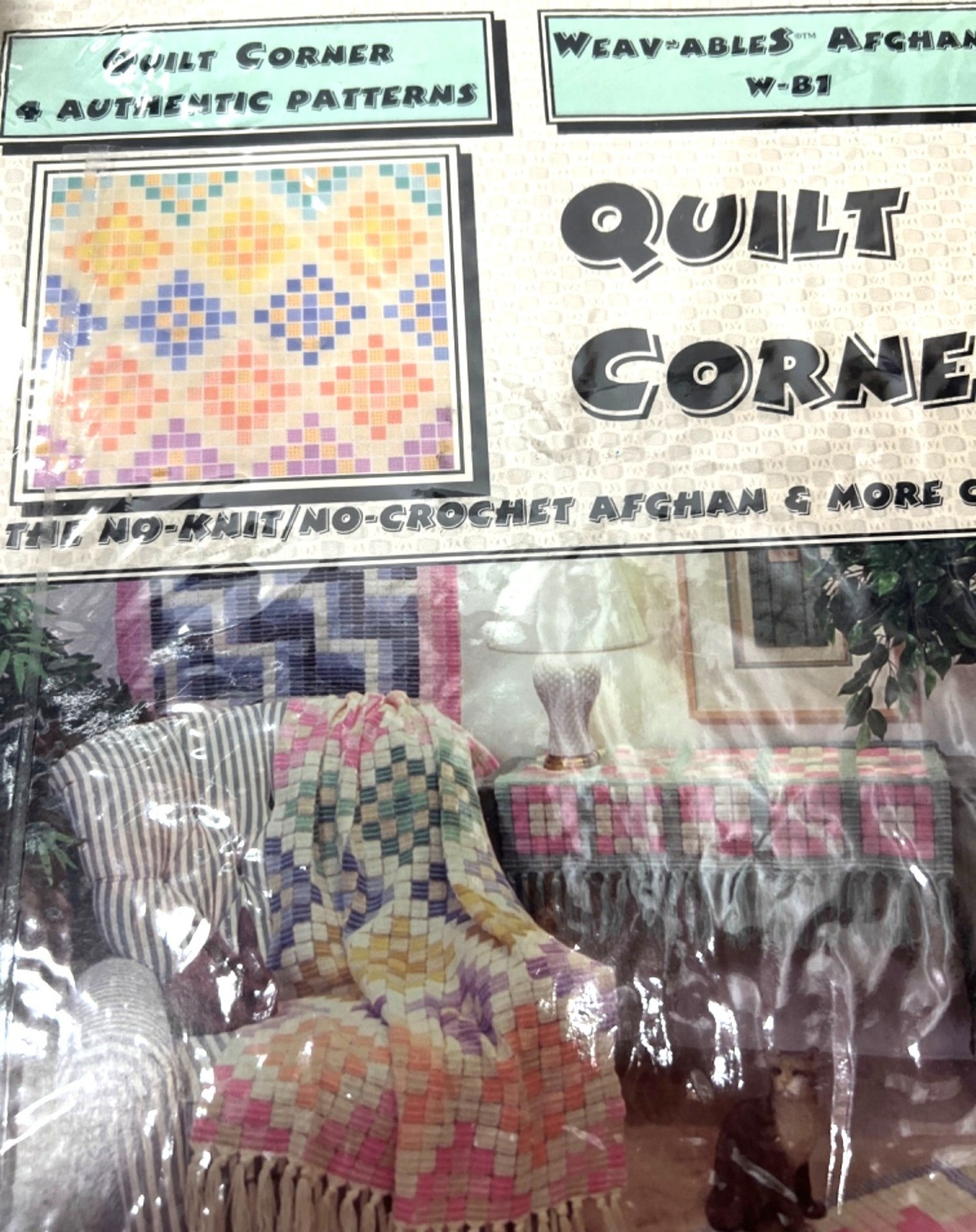Quilt Corner Weavables Afghans W-B1 Authentic Patterns Craft Patterns