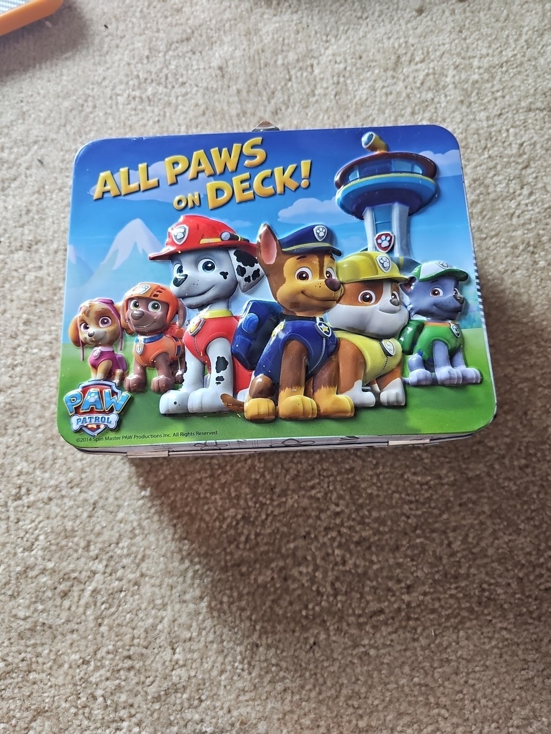 2014 Paw Patrol All Paws On Deck Lunch Box