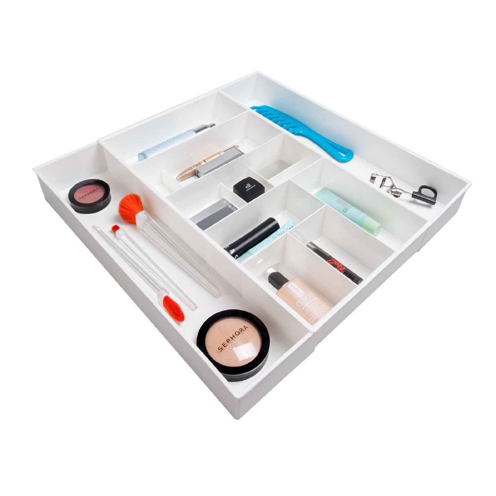 Expandable Vanity Drawer Makeup Organizer Desk Storage Tray