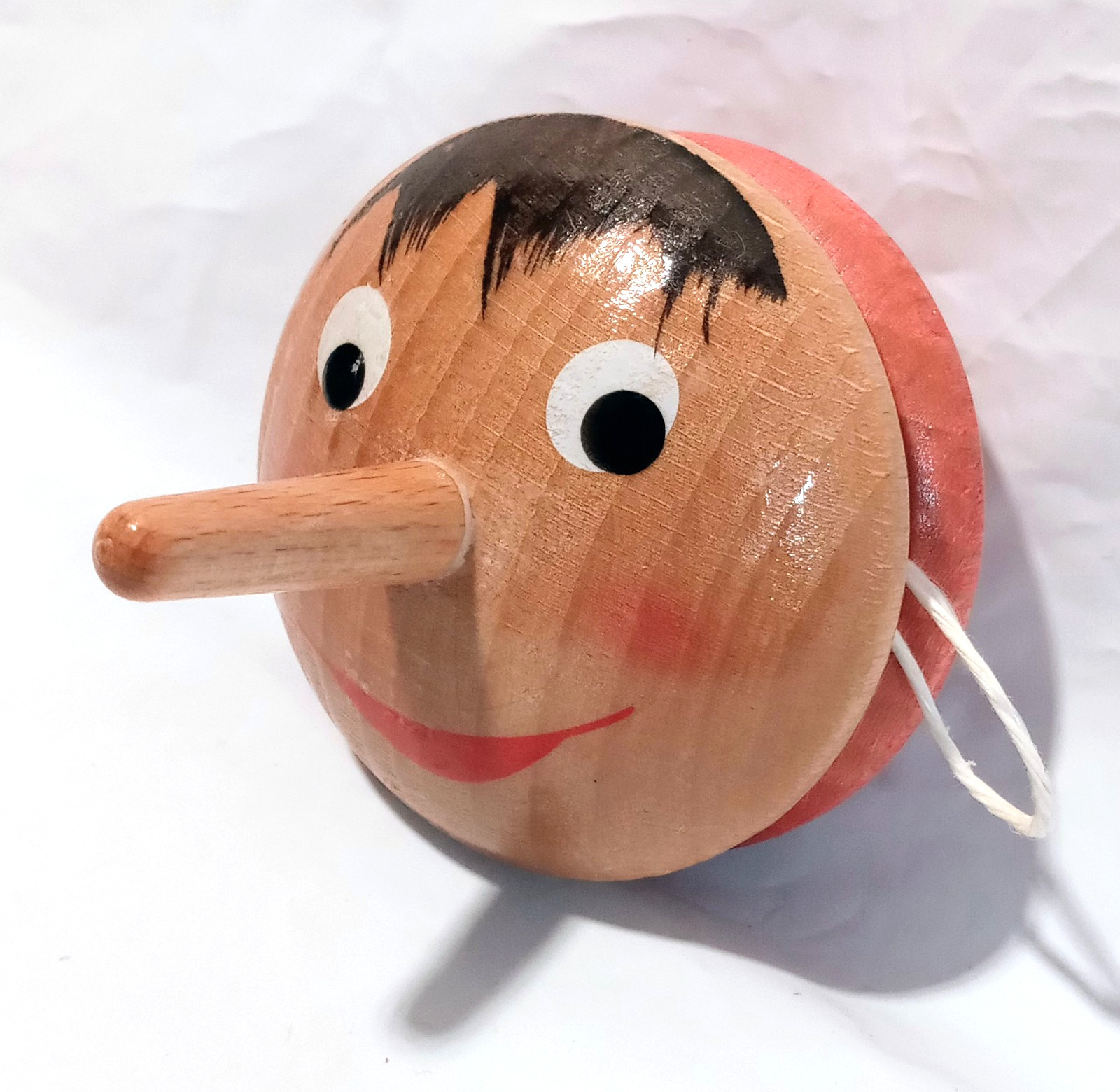Pinocchio Yo-Yo  Vintage Wooden Mastro Geppetto Verona Italy Toy Decoration