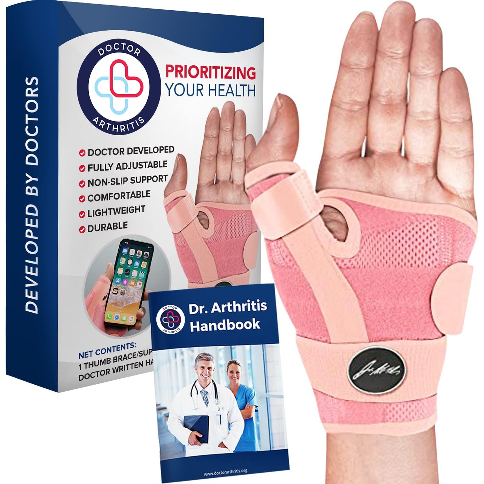 Doctor Developed Ergonomical Thumb Brace Support Right Hand or Left Hand for ...