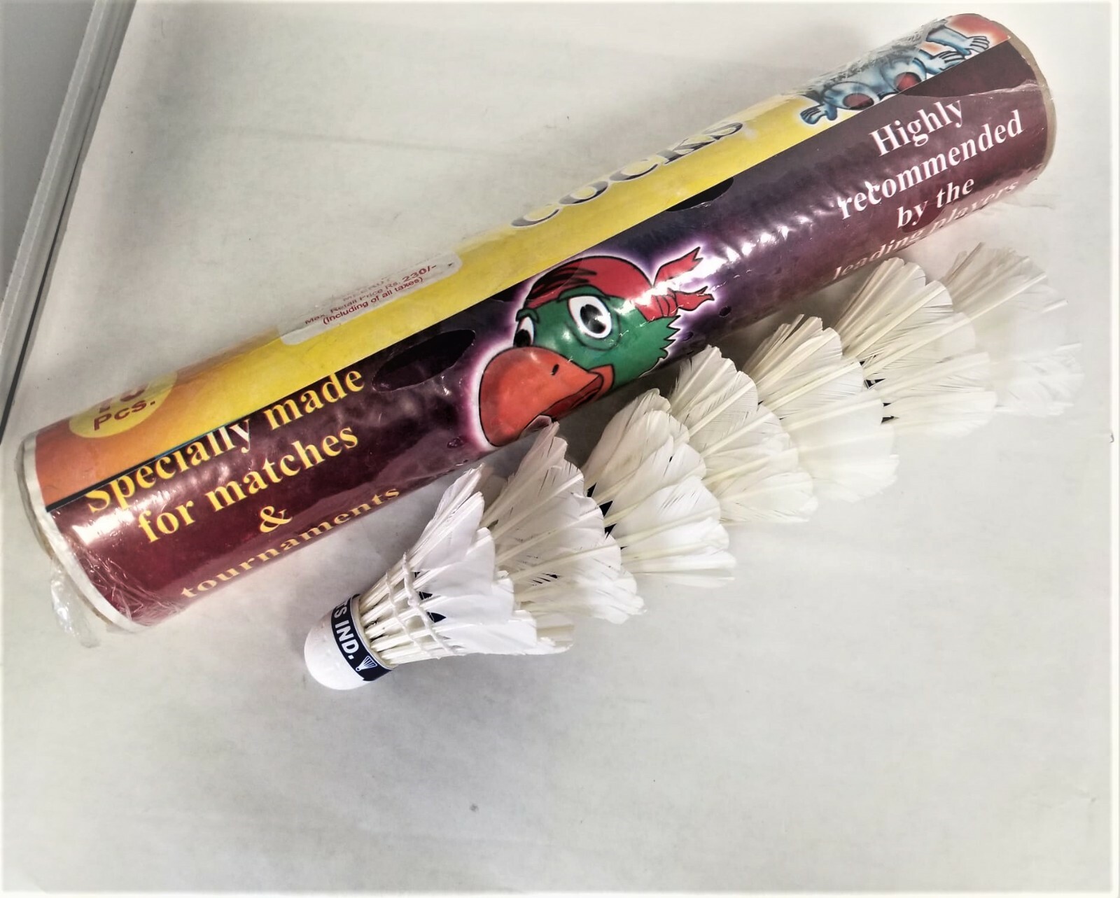 High quality practice shuttlecock with cork base 10 pc pack