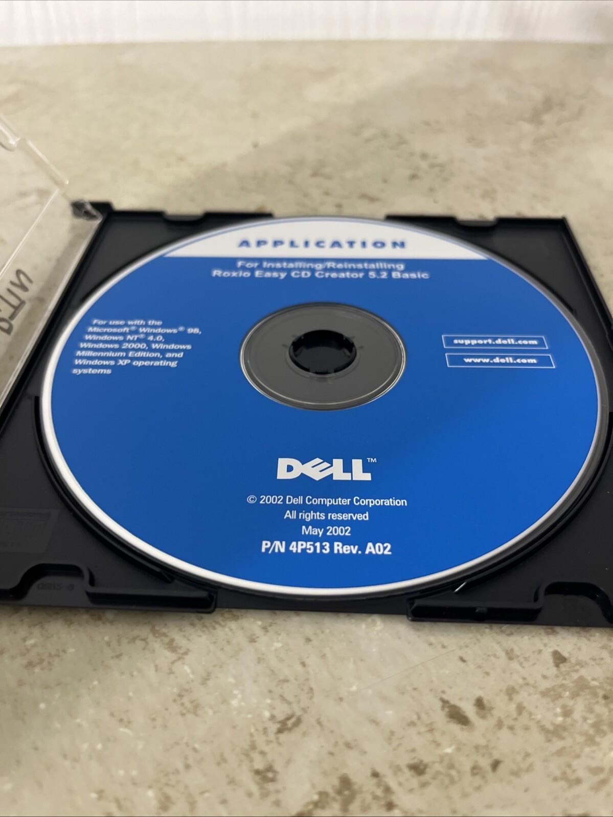 Vintage Application Installing Roxio Easy CD creator 5.2 basic CD Rom
