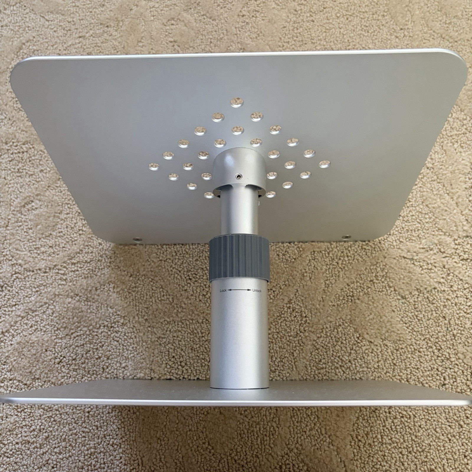 Adjustable Computer Laptop Stand For Desk Silver Finish