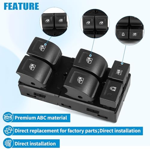 Power Window Switch Control Compatible with 2014-2021 Chevy Silverado 1500 & XL