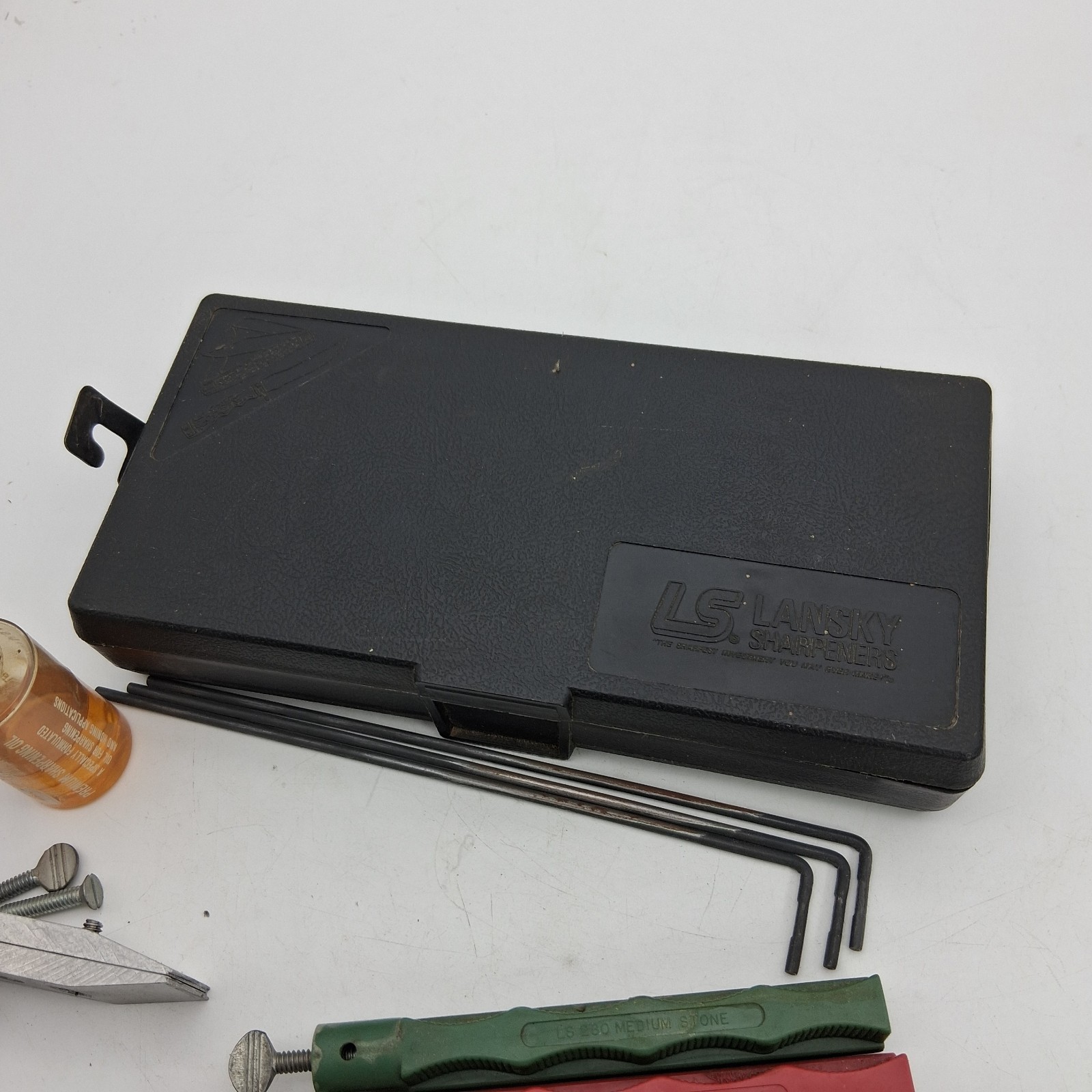 Lansky 3 Stone Controlled-Angle Knife Sharpening System **STONES WORN LOOK**