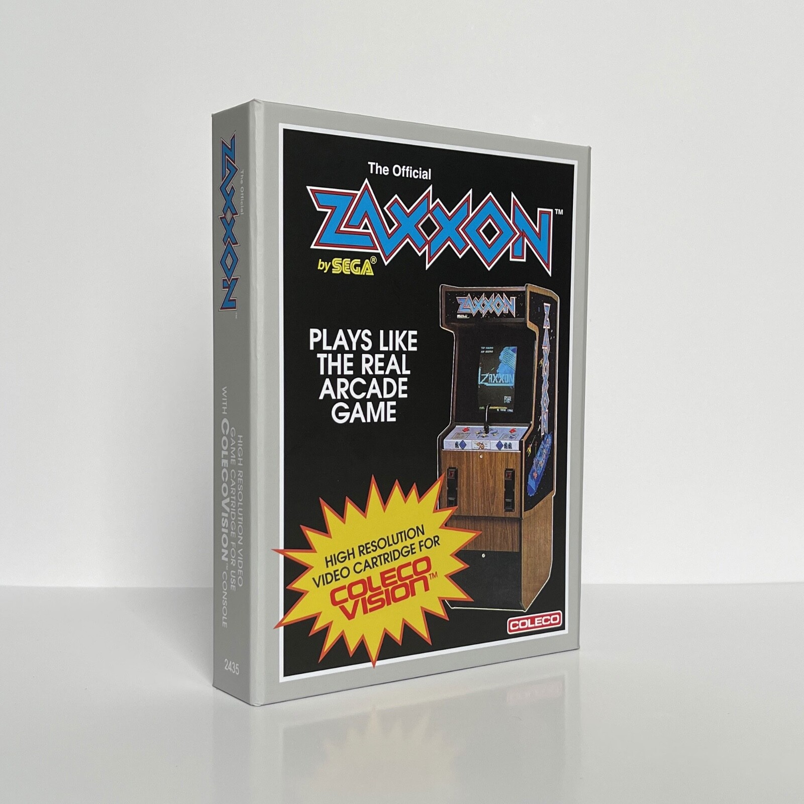 ColecoVision Zaxxon REPRO BOX - sturdy high quality boxes with foam tray