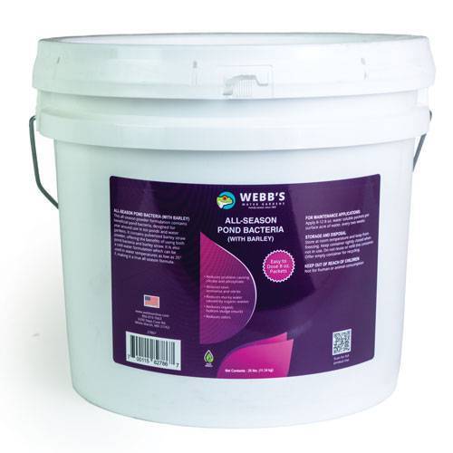 Webb's Water Gardens All-Season Pond & Lake Bacteria w/ Barley 25 lbs.