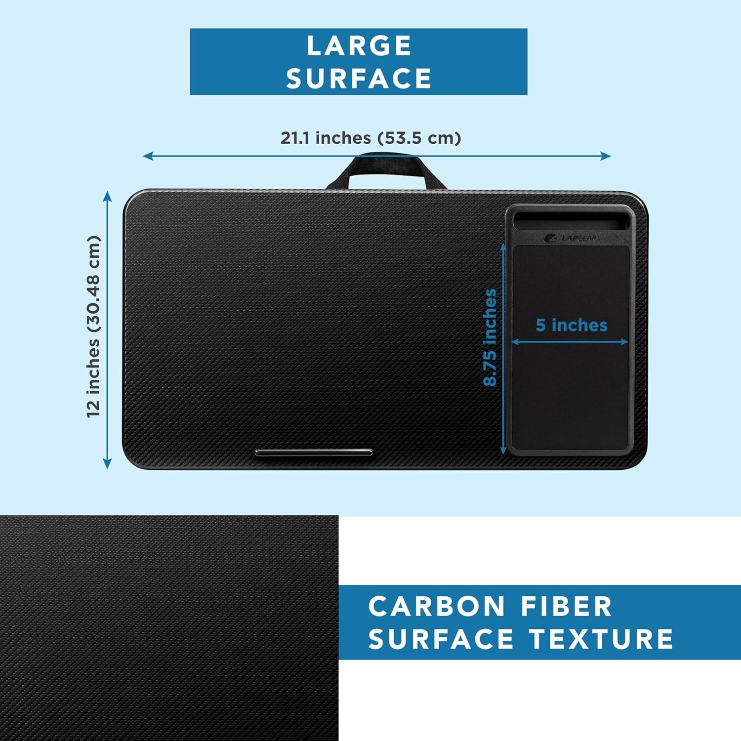 Home Office Lap Desk with Enhanced Functionality for Various Accessories