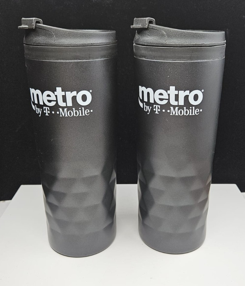Metro By T-Mobile Water Bottle Black LOT OF 2 - NEW