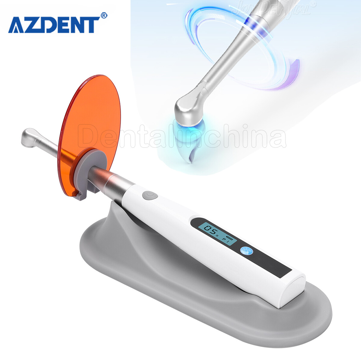 Dental 5W Light Cure Lamp Cordless 3 Modes Metal Head LED 1S Dental Curing Light