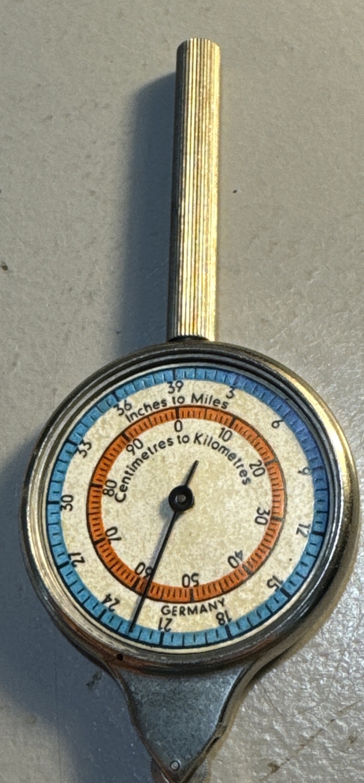 Vintage German Opisometer/ Compass - Inches To Miles - Centimetres To Kilometres