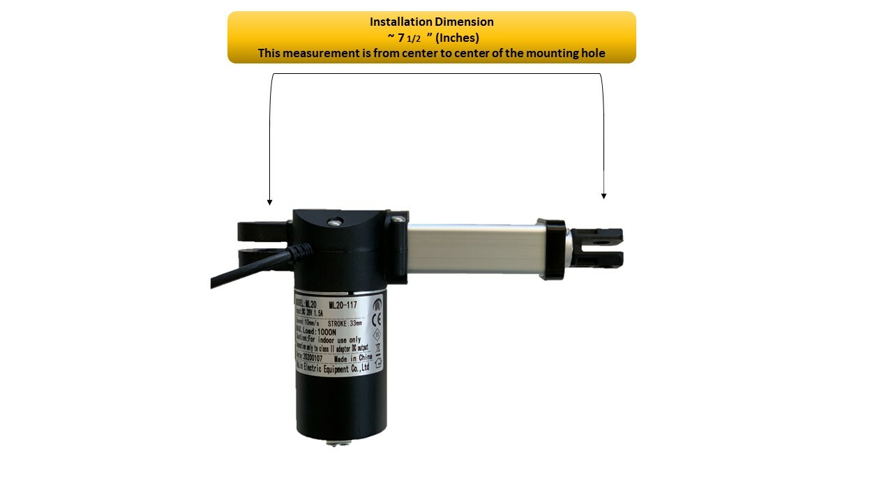 Mulin Electric Motor Actuator - ML20-117 Power Recliner Headrest Motor