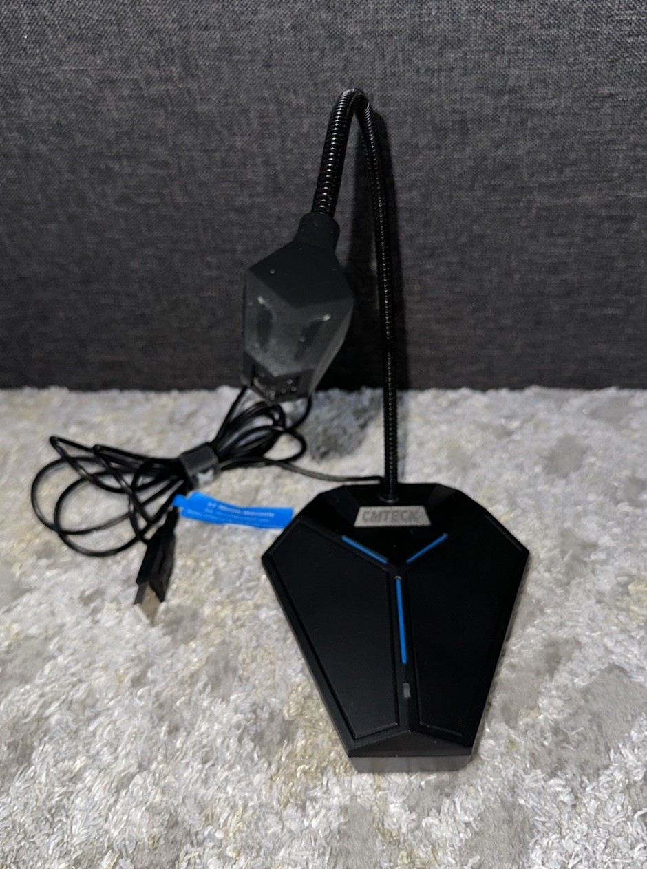 CMTECK USB Computer Microphone Plug &Play Desktop Omnidirectional Condenser