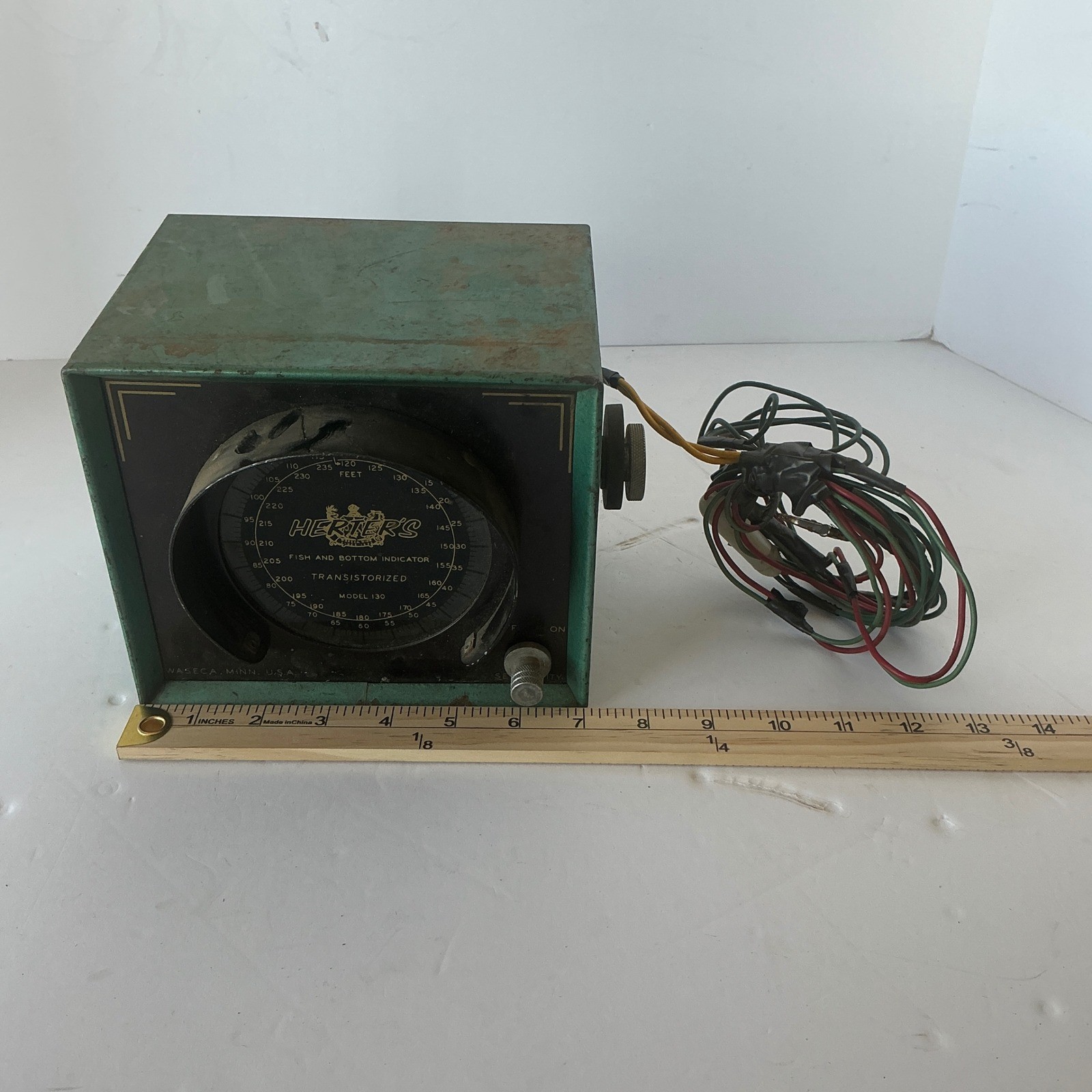 Herter's Fish and Bottom Indicator Model 130 Vintage Transistorized Depth Finder