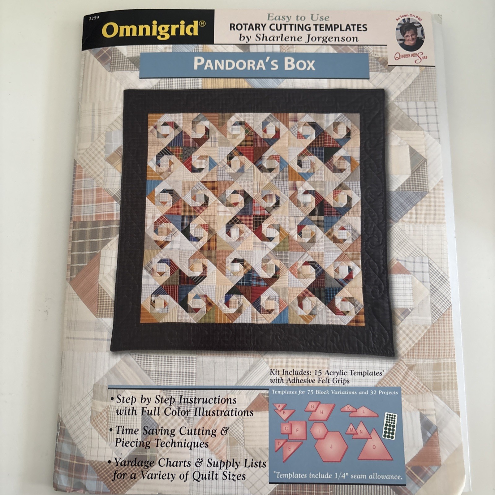 Vinatge Omnigrid Quilting Rotary Cutting Templates  Pandora's Box