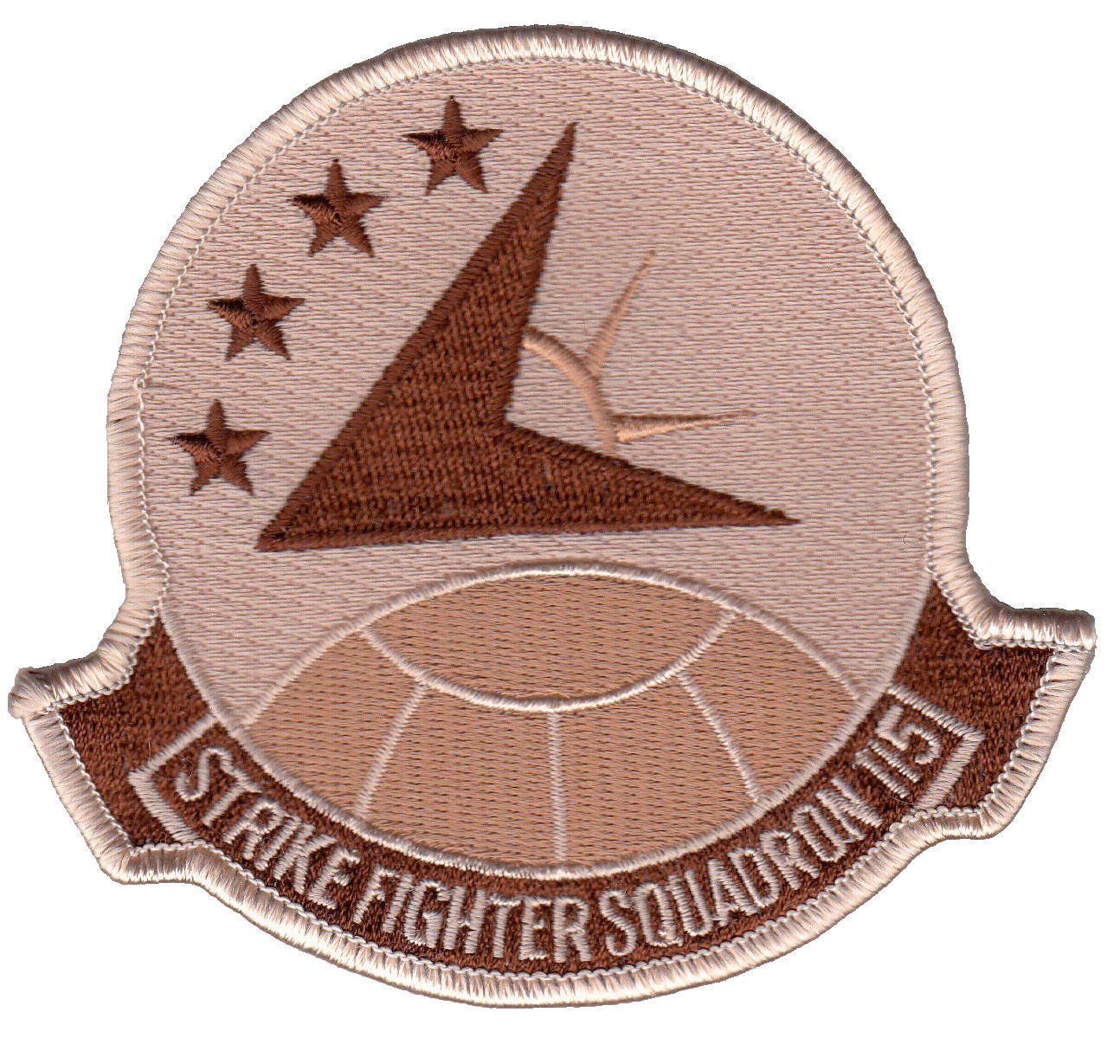 VFA-115 EAGLES DESERT CHEST PATCH WITH 4 STARS