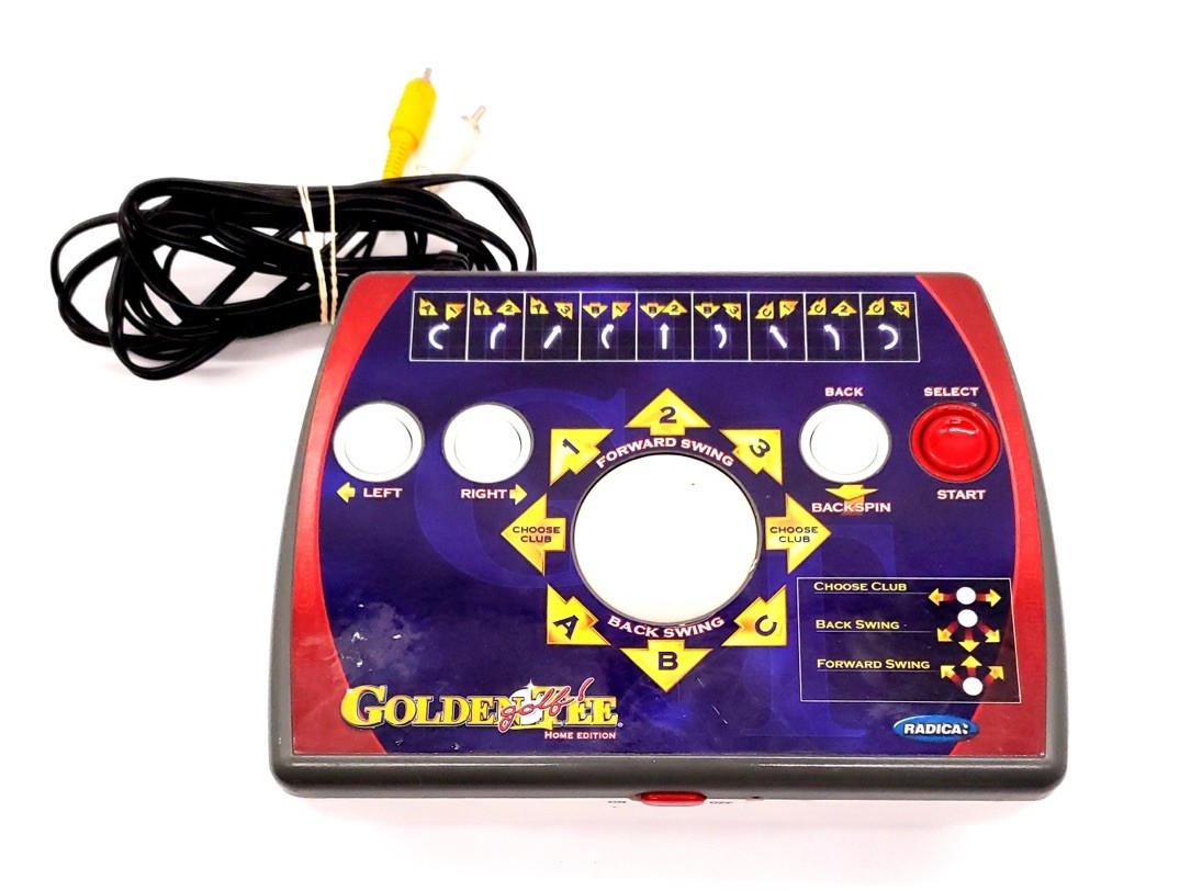 Radica GOLDEN TEE Golf Home Edition Plug and Play TV Video Game 2005 Works