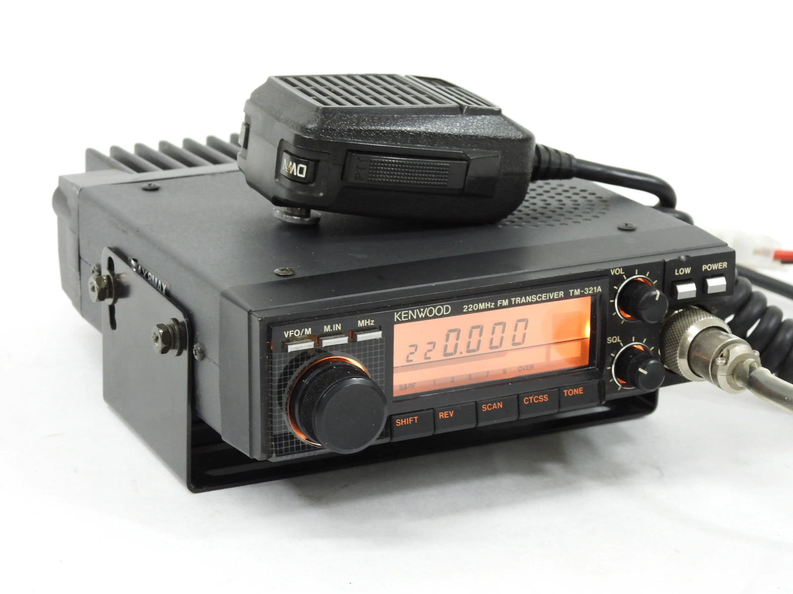 Kenwood TM-321A Vintage 220MHz Ham Radio Mobile Transceiver + Mic (read)