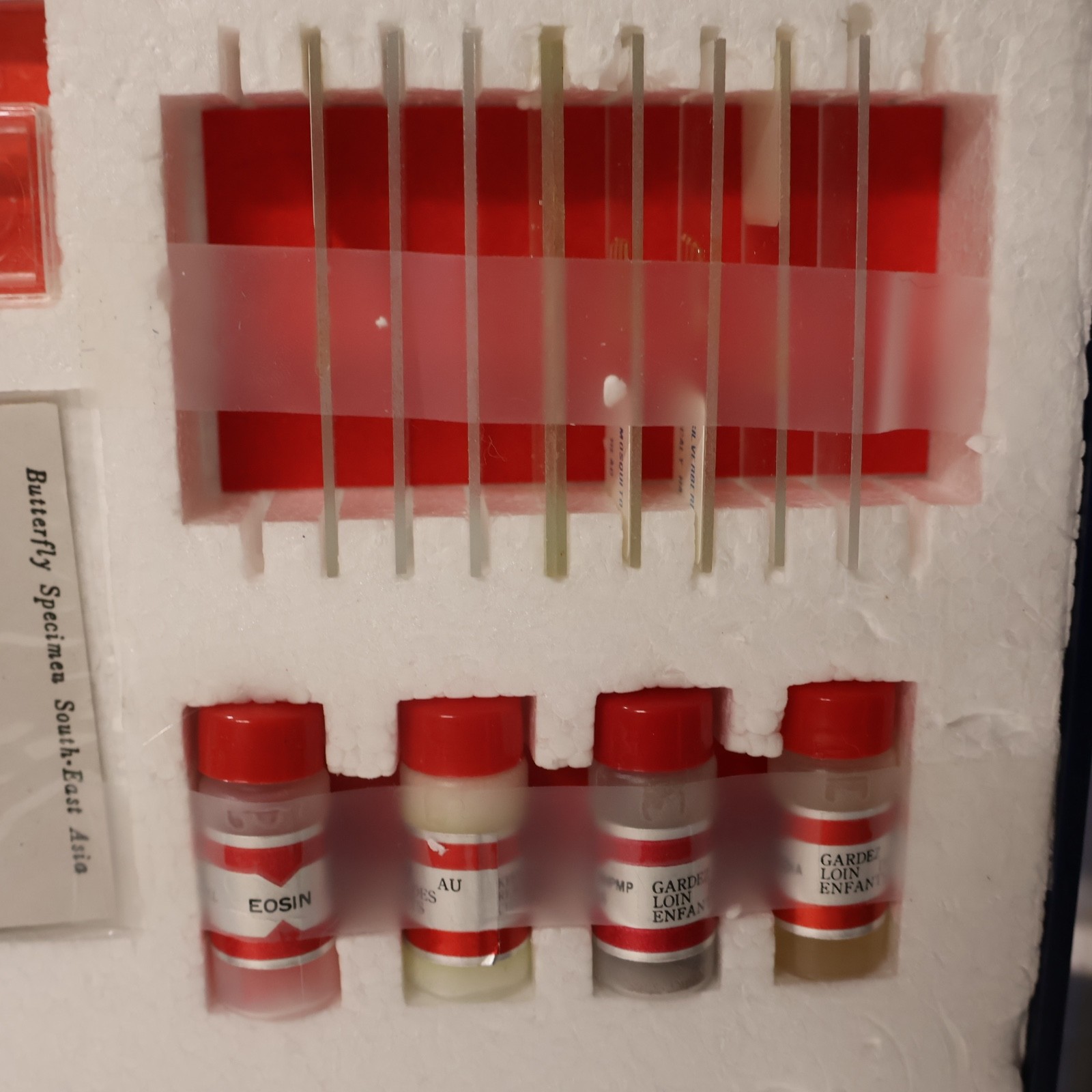 Tasco 1200x Student Beginner Microscope Kit, Slides, Storage Case