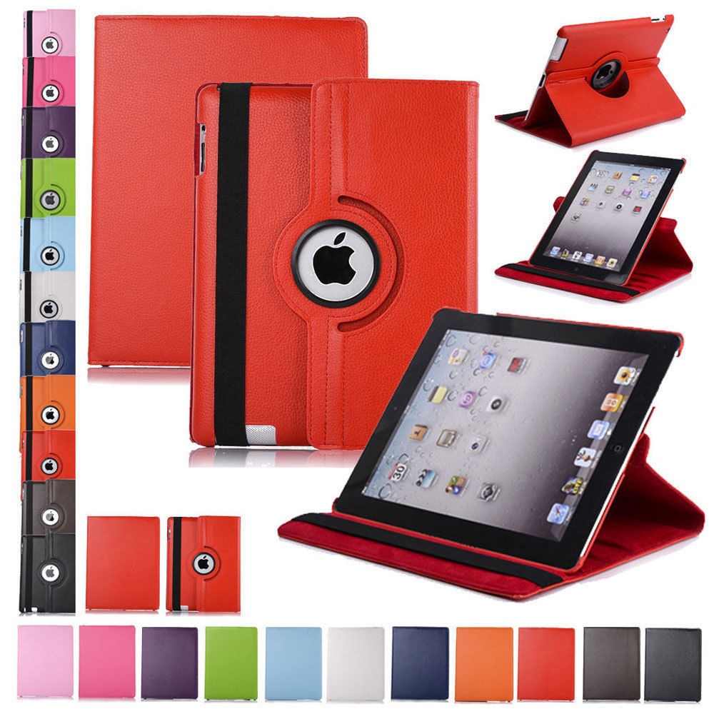 Leather Folio Case Cover 360 Rotating Stand for iPad 234 Mini Air 9.7 10.2 10.5