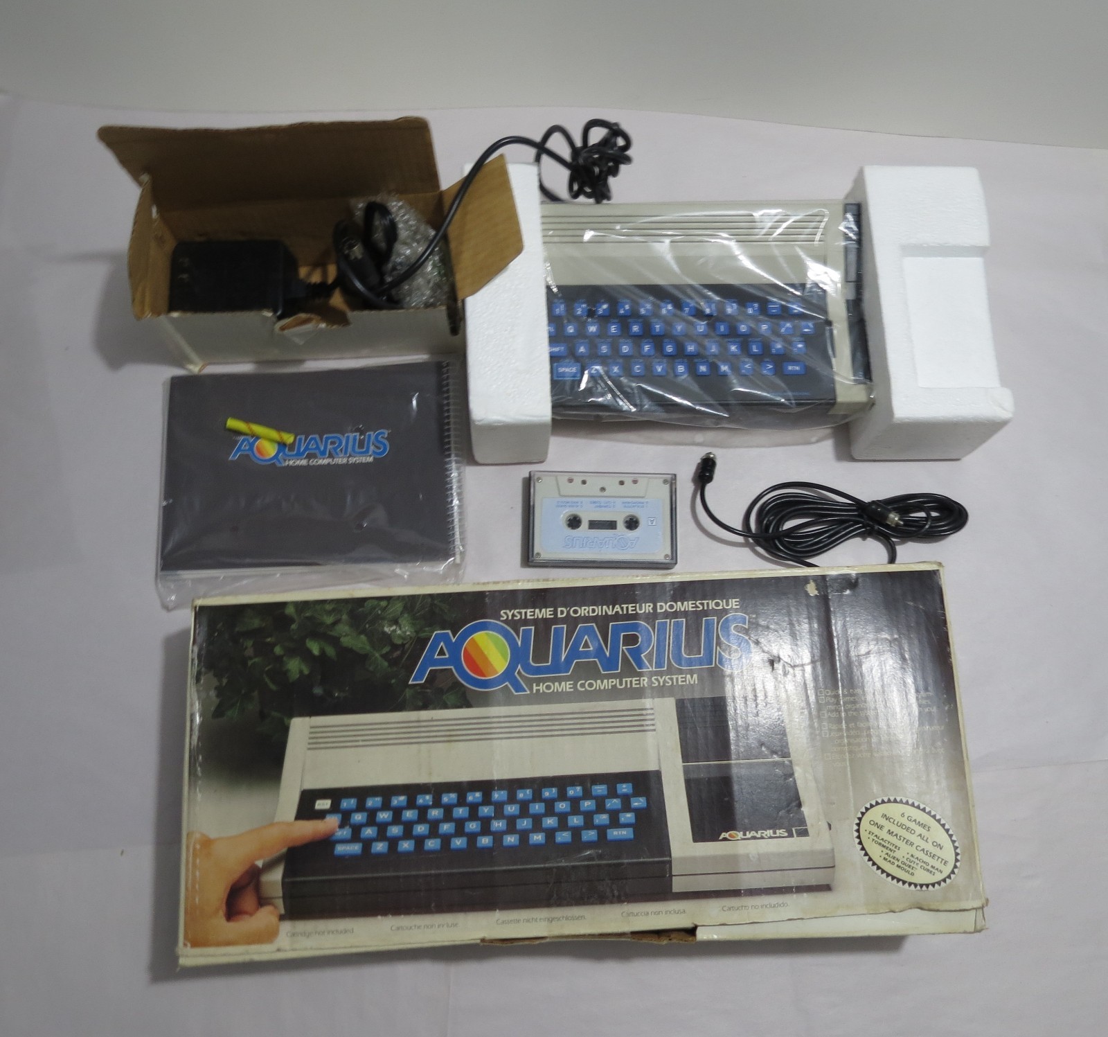 Aquarius Computer System 1982 Mattel Game Vintage New Open Box