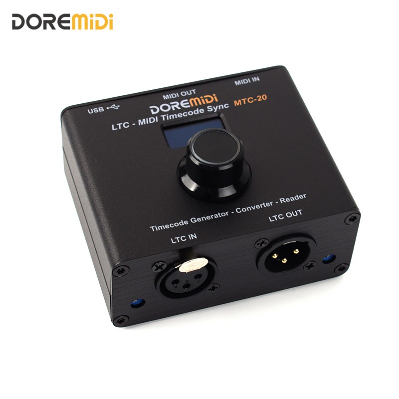 LTC-MIDI Timecode Sync-MTC-20 to synchronize MTC and SMPTE LTC timecode
