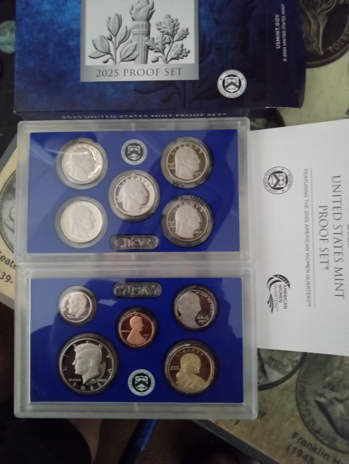 2025 S U.S. Mint Proof Set – Final Year of American Women Quarters – 10 Coins