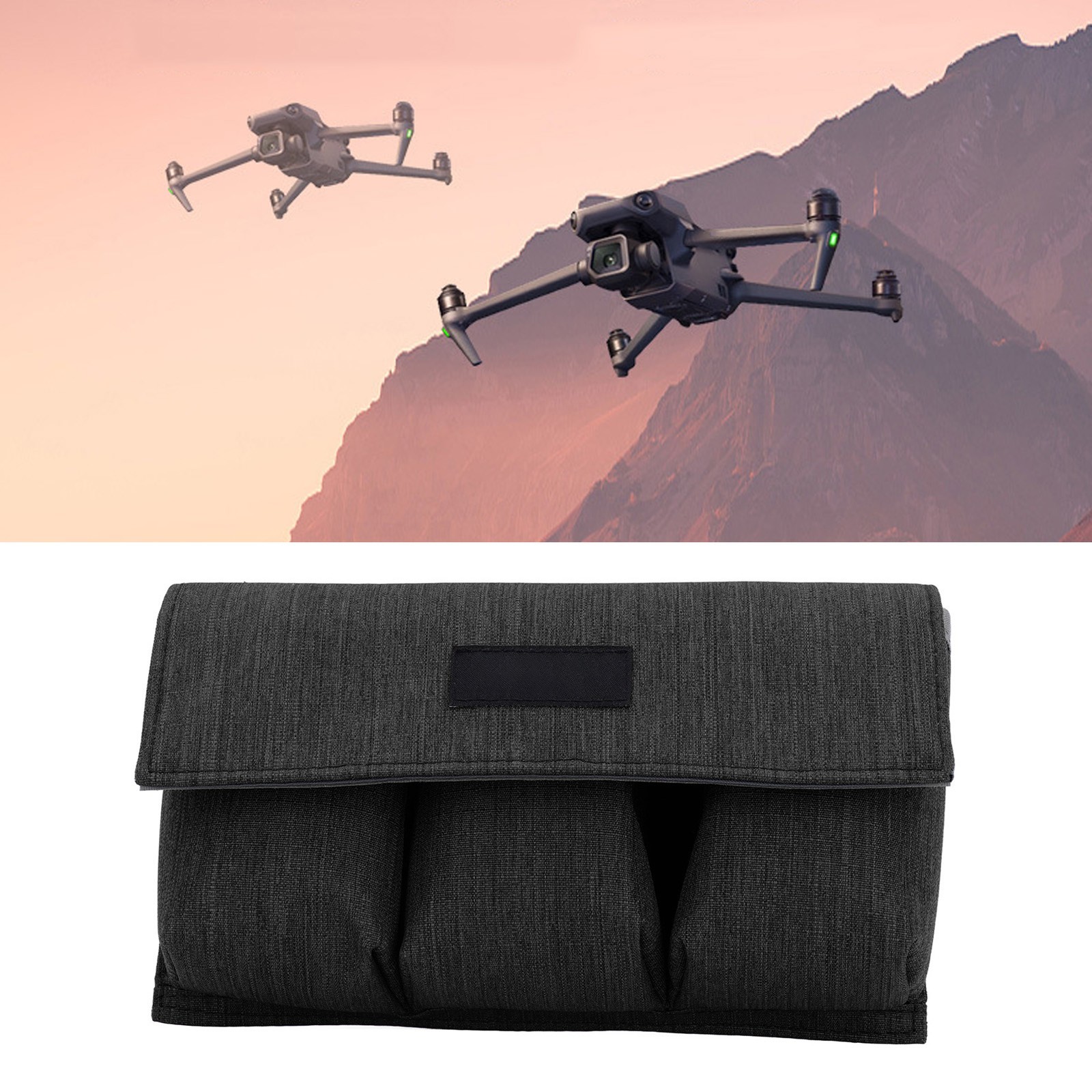 Drone Battery Bag Portable Anti Camera Battery Safe Pouch With Hook And